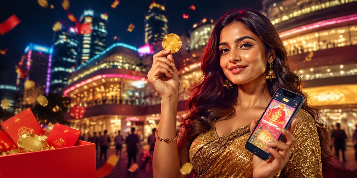 Indian player receiving promotional bonus with red envelope