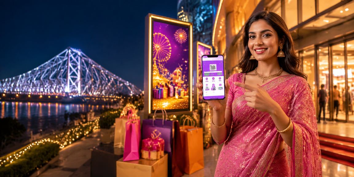 Indian player making mobile payment for online gaming in Kolkata